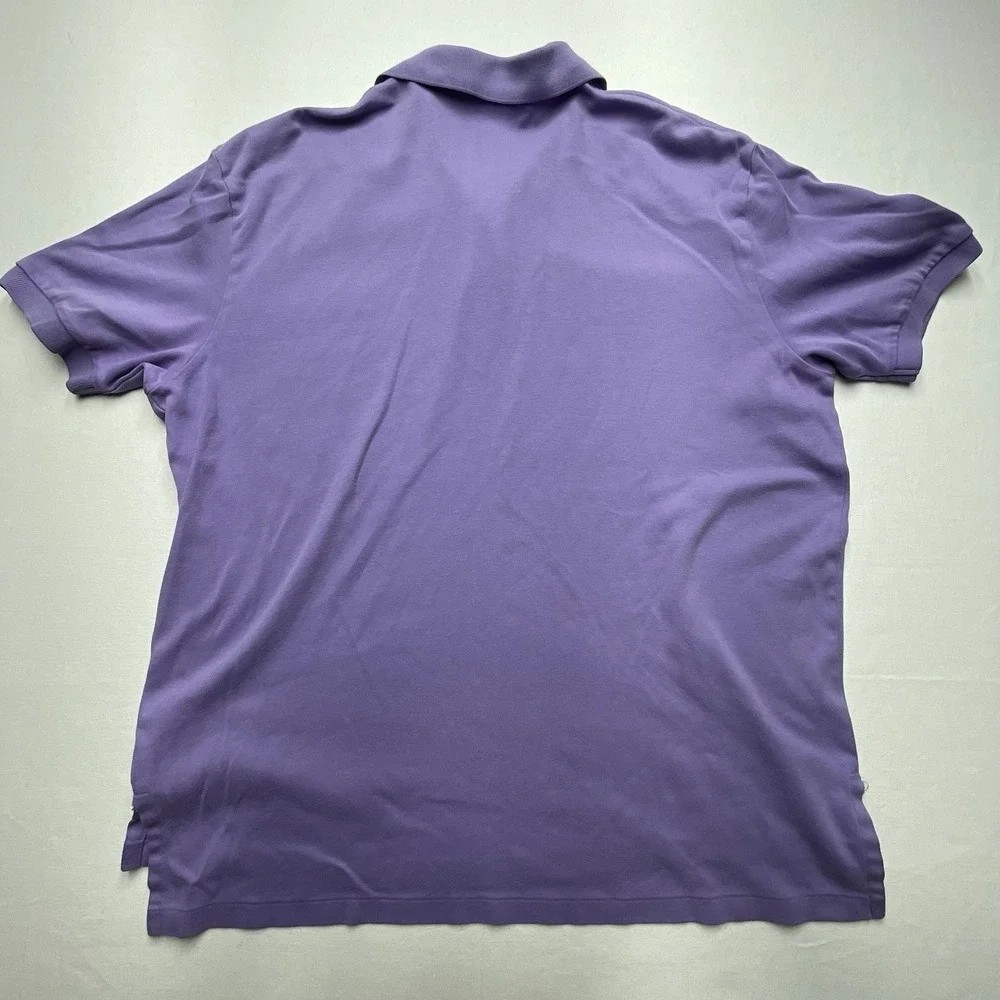 Polo Golf‎ Ralph Lauren Men's Polo Shirt XL Purple Short Sleeve Green Pony
